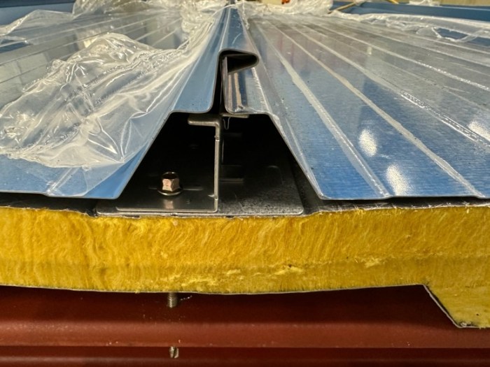 Seam roof panels