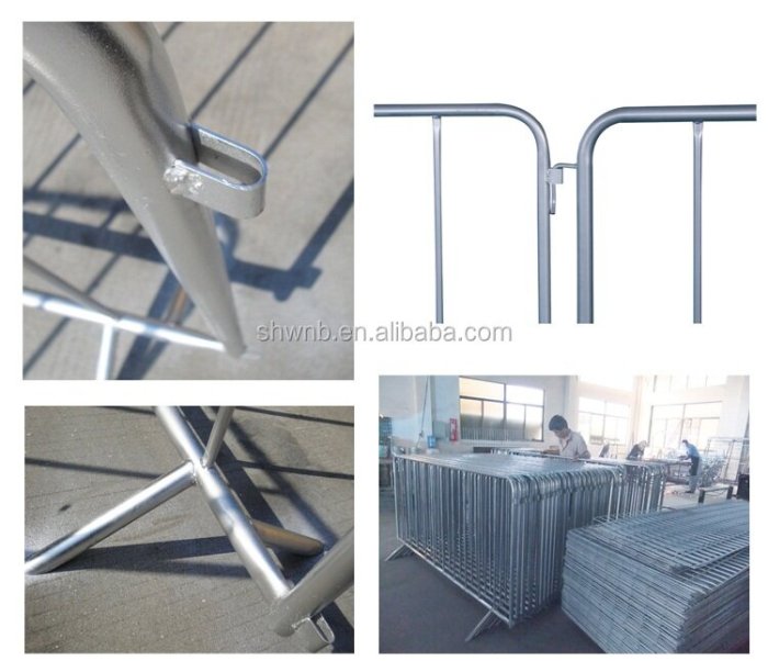 Metal crowd control barricades