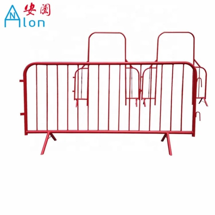 Galvanized steel barricades
