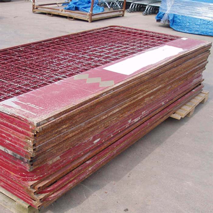 Galvanized steel barricades