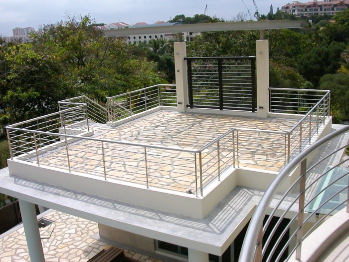 Parapet on roof